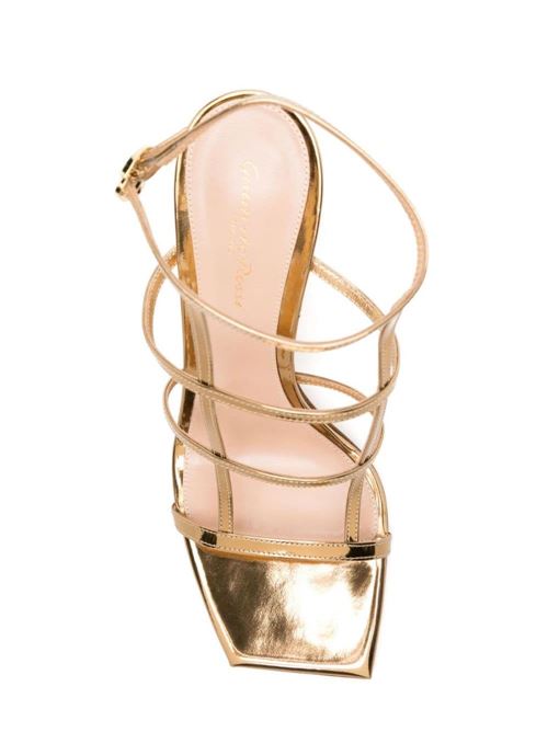 Sandalo con lacci oro Gianvito Rossi | G3242795RICMETMEKO